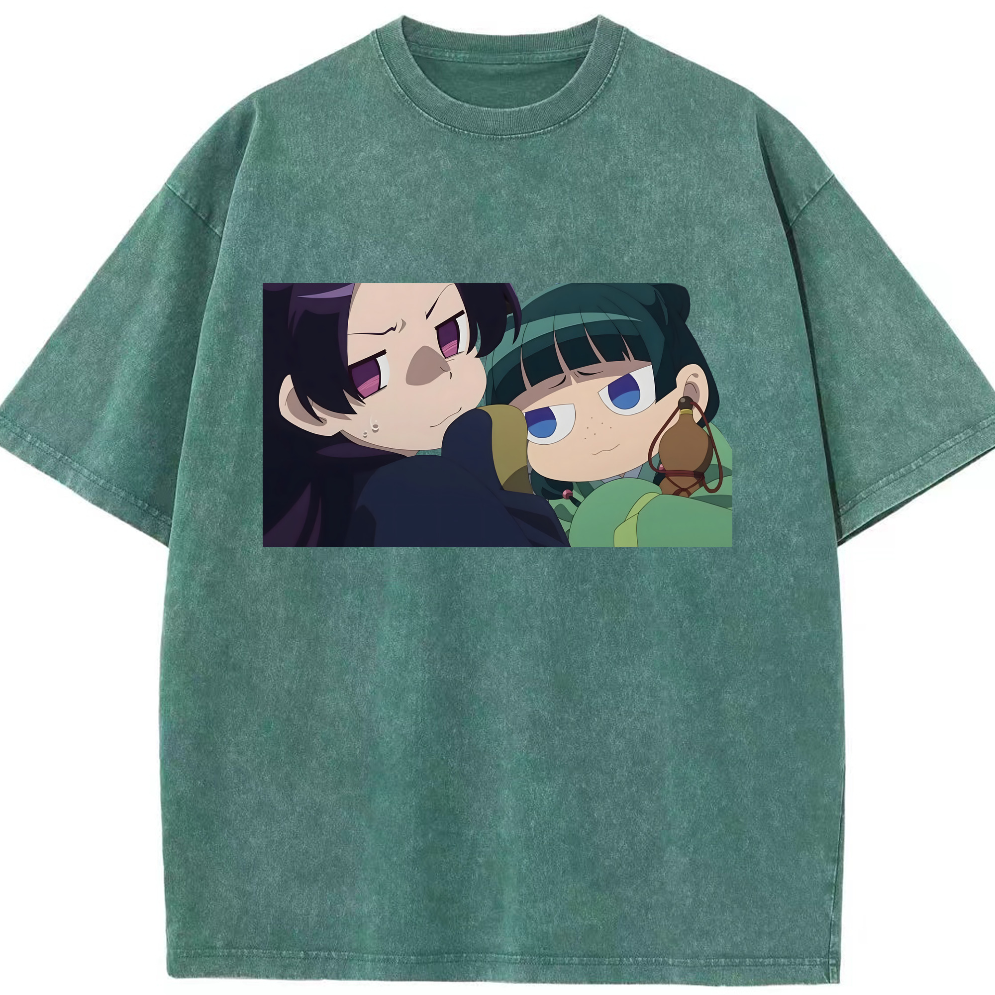 （画像用） 薬屋のひとりごと The Apothecary Diaries 綿100% ヴィンテージ風 半袖Tシャツ（フロントプリント）